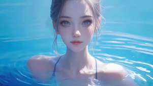 水中游泳美女