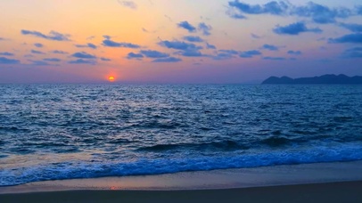 夕阳之浪