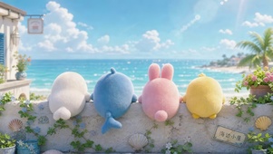海边爬墙小可爱