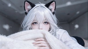 呆萌可爱猫女友