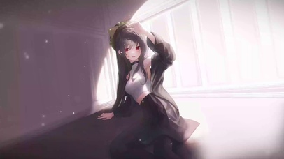 夏日阳光清秀少女