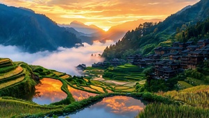 云海梯田乡村
