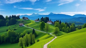 美丽自然乡村风景