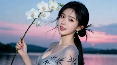 活力元气优雅少女