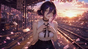 樱落黄昏少女