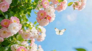 治愈夏日蔷薇花