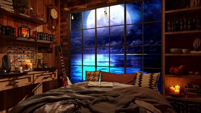 海上月夜卧室