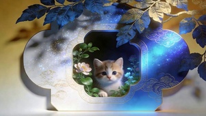 树下可爱猫咪