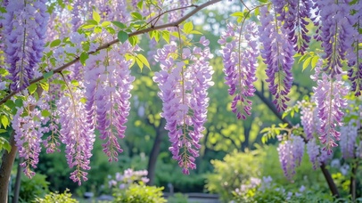 护眼浪漫紫藤花