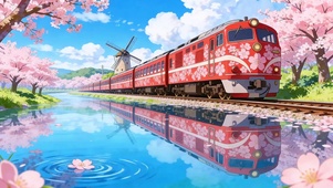 春日樱花列车