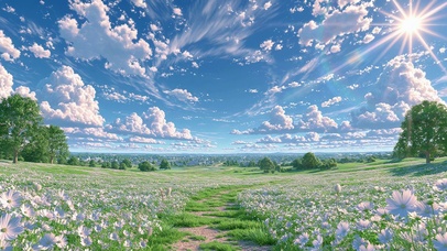治愈花海壁纸