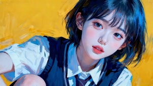 齐肩短发女生