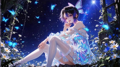 星空白丝美女蝴蝶忍