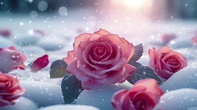 冰雪玫瑰