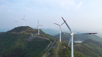 风车发电机自然环保4k