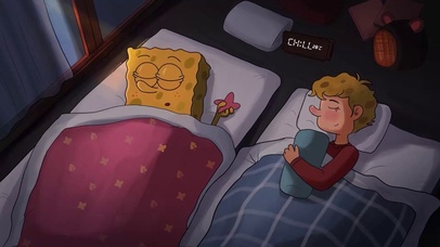 温馨的早晨海绵宝宝