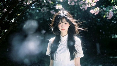 樱下少女