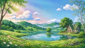 湖畔绿野小屋