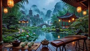 国风山水阁楼