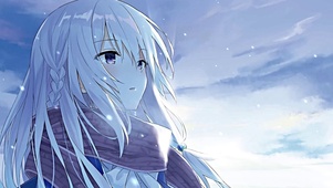 雪中少女