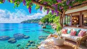 紫藤花海景休憩区