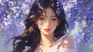 紫藤花女孩