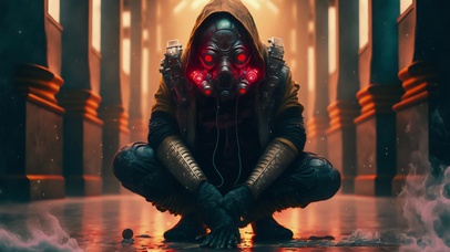 酷炫防毒面具刺客