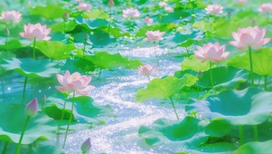 夏季荷花