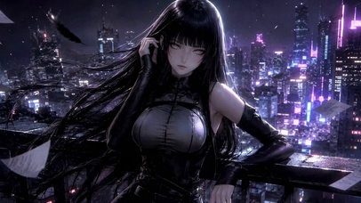 夜色霓虹少女