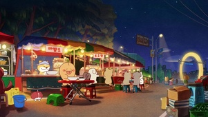 吃夜宵的狗狗