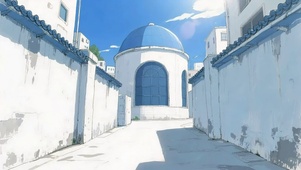 清新阳光街道小巷