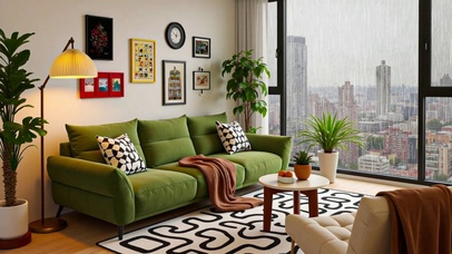 【雨景】简约客厅设计