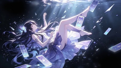 幻蝶深海塔罗牌少女