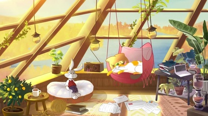 舒适悠闲的小猫