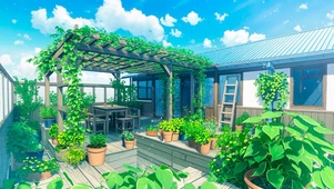 治愈小屋阳台
