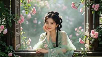 花下春妆
