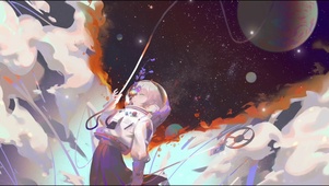 少女宇宙航天服女孩8k