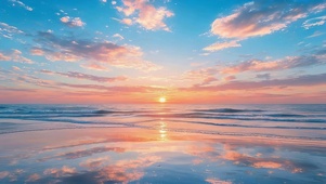 晚霞海滩