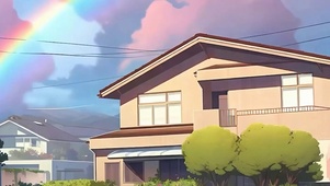 雨过天晴带鱼屏