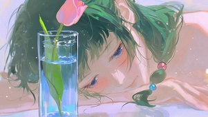 猫猫-杯中郁金香