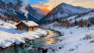 暮雪溪居