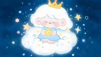 拿着星星女孩