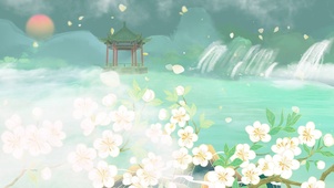 庭外梨花落