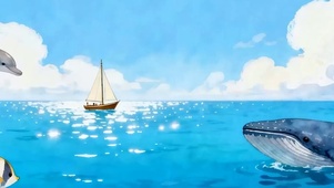 海底世界带鱼屏