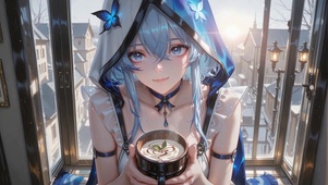 窗边少女守岸人