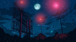 唯美治愈夜晚灯光景色