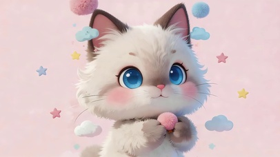 可爱萌萌的猫咪