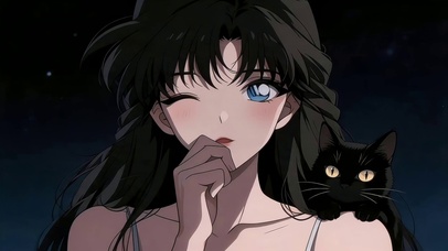 小兰和猫咪