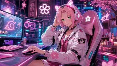 电竞少女春野樱