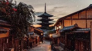 古镇雪景